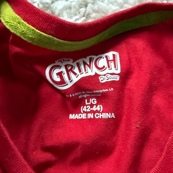 Dr. Seuss Red Grinch Long Sleeve Tee - Picture 3 of 4